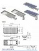 160lm/W 밝기 전용 태양광 거리 조명 10W 20W LED 도로 조명