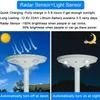 방수 IP65 알루미늄 레이더 센서 30W 50W UFO LED 태양광 정원등