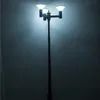 풍경 공공 램프 포스트 탑 통합 15W 태양 LED 정원 조명