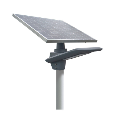 130-150LM/W 높은 루멘 60W DC 11.1V 건전지 보장 3 년을 가진 똑똑한 태양 강화된 LED 거리 밝은 회색 주거