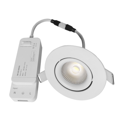 흐리게 하는 38/60° 광속 각 똑똑한 LED Downlights 8w/조정가능한 색온도