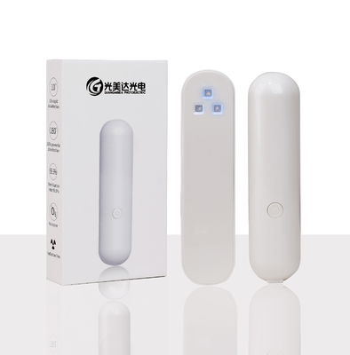 휴대용 1.5 와트 LED 자외선 살균제 지팡이, 소형 자외선 살균 18650 리튬 전지 힘