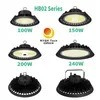 창고 작업장 공장 조명 150W UFO 하이 베이 라이트 LED 투광등